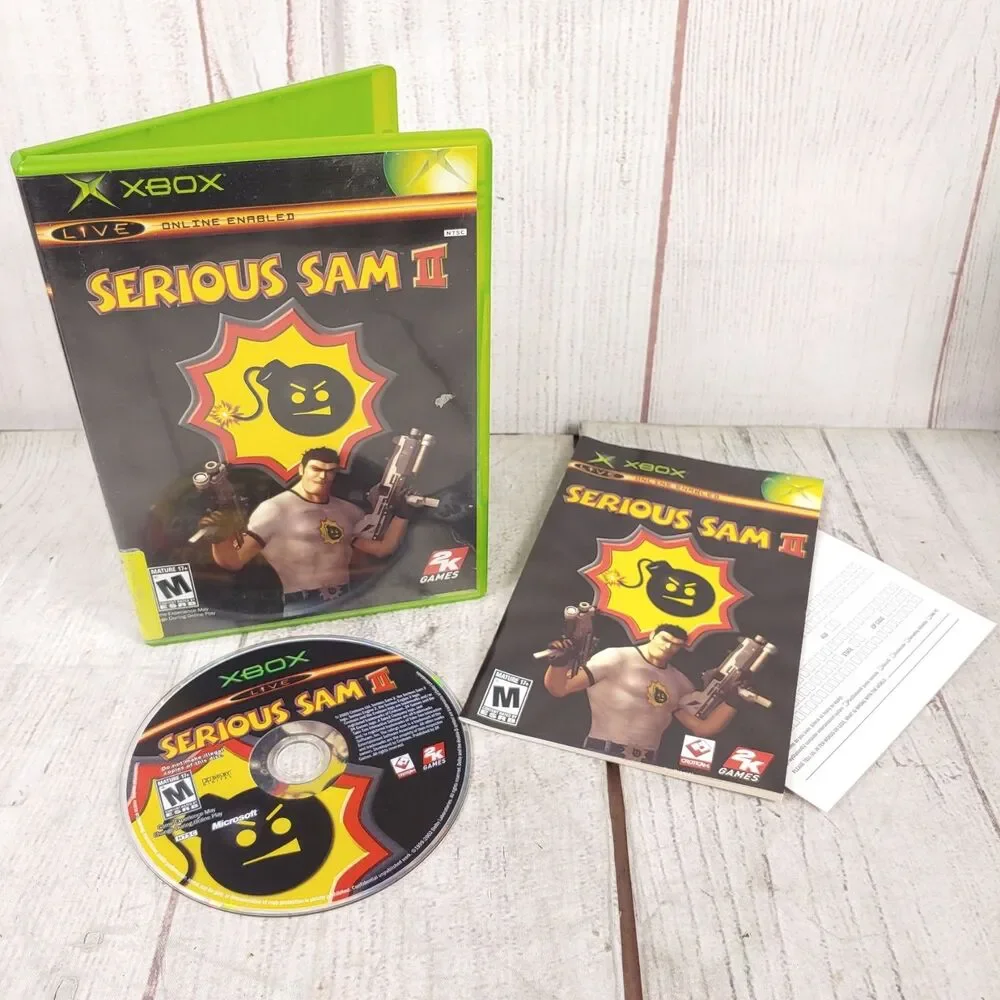 Serious Sam II Microsoft Xbox Original Video Game Complete In Case Manual TESTED